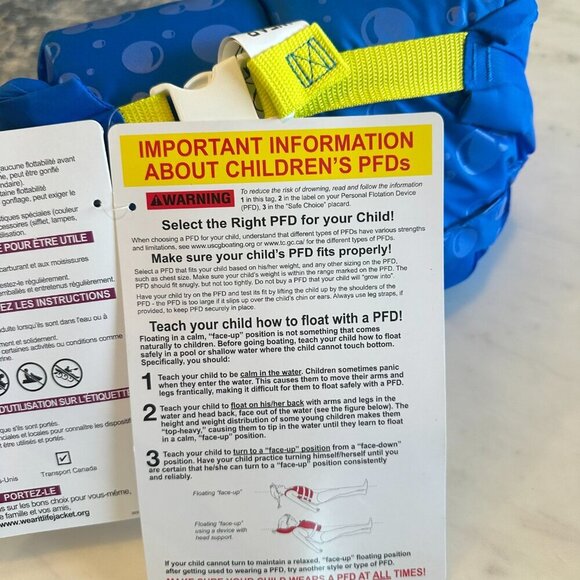 Puddle Jumper Swimming Trainer Shark Swim Vest for Kids Baby 3+ Arm Bands 33-55# - Picture 5 of 10